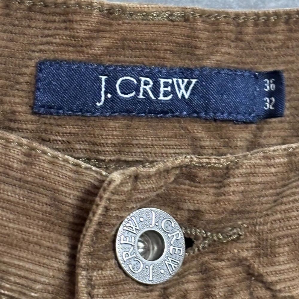 J Crew Corduroy Pants Mens 35 x 31 Brown Cotton Preppy Business Casual 36x32tag - Picture 9 of 11